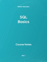 Cover of the SQL Basics PDF course notes.