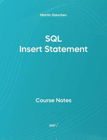 Cover of the SQL Insert Statement pdf course notes.